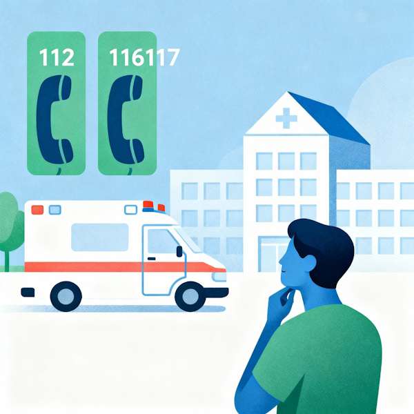 Navigating Emergency and Urgent Care in Lower Saxony: When to Call 112, Use 116117, or Visit a Hospital